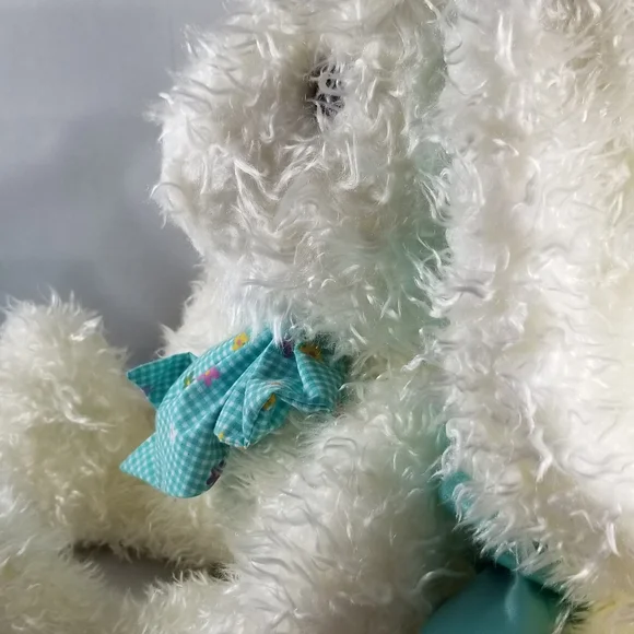 Commonwealth White Bunny Long Floppy Ears Plush Stuffed Animal Easter Bow 20" - Picture 13 of 13